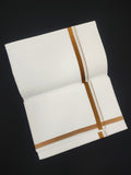 Cotton White Dhoti | Colour Border | 2 Mtrs