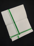 Cotton White Dhoti | Colour Border | 2 Mtrs