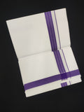 Cotton White Dhoti | Fancy Border | 2 Mtrs