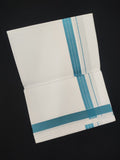 Cotton White Dhoti | Fancy Border | 2 Mtrs