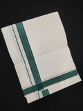 Cotton White Dhoti | Fancy Border | 2 Mtrs