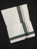 Cotton White Dhoti | Fancy Border | 2 Mtrs